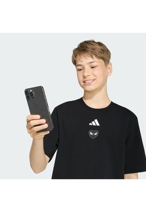 Camiseta Estampada Negro Adidas Marvel Spider Man Niños