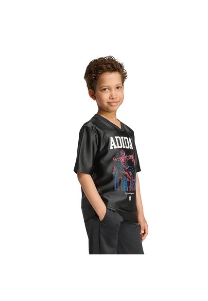 Camiseta Negro Adidas Marvel Spider-Man Niños