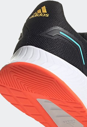 Tenis Running Negro-Naranja-Blanco adidas Performance Run Falcon