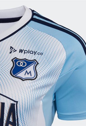 Camiseta Blanco-Celeste-Azul adidas Performance Visitantes Millonarios FC 2023