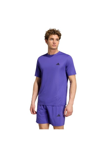 Camiseta Entrenamiento Morado Adidas Essentials Base