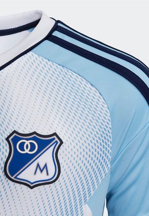 Camiseta Blanco-Celeste-Azul adidas Performance Visitantes Millonarios FC 2023