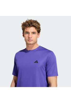 Camiseta Entrenamiento Morado Adidas Essentials Base