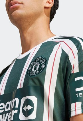 Camiseta Verde-Marfil-Rojo adidas Performance Manchester United 23/24 Visitante