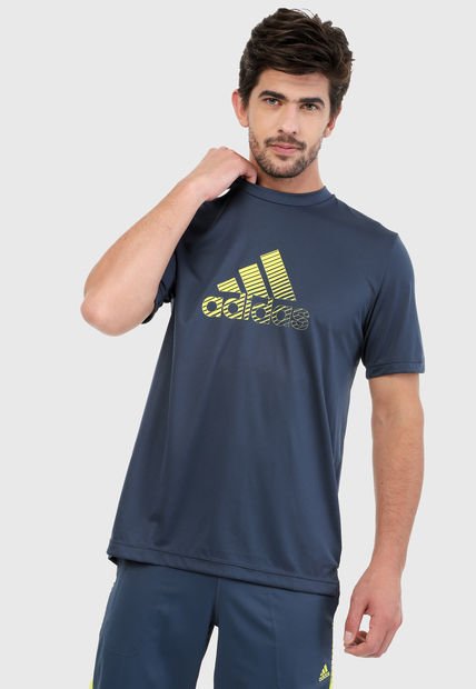 Armario aumento dramático Camiseta Azul Navy-Amarillo adidas Performance Designed 2 - Compra Ahora |  Dafiti Colombia