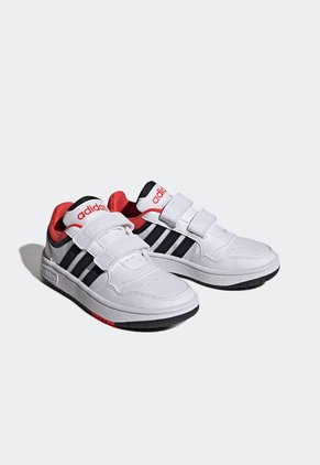 Tenis Lifestyle Blanco-Negro-Coral adidas Sportswear Hoops 3.0 CF