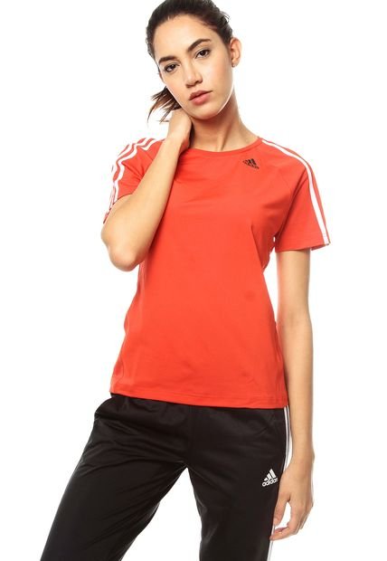 Camiseta Roja adidas Performance D2M Tee 3S