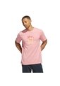 Camiseta Blanco Adidas Graphic Sunny Palms Rosa de adidas Performance