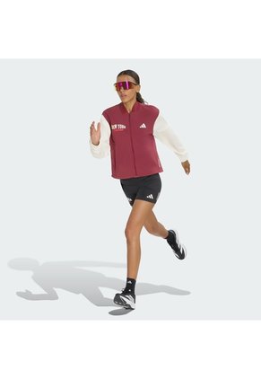 Chaqueta Vinotinto Adidas De Running Adizero NYC Rojo
