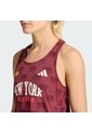 Camiseta Vinotinto Adidas Sin Mangas De Running Adizero NYC Rojo de adidas Performance