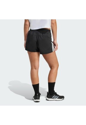 Shorts Entrenamiento Negro Adidas Pacer Pretina Alta Mujer