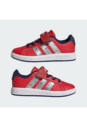 Tenis Rojo Adidas Grand Court Marvel Spider-Man Niños