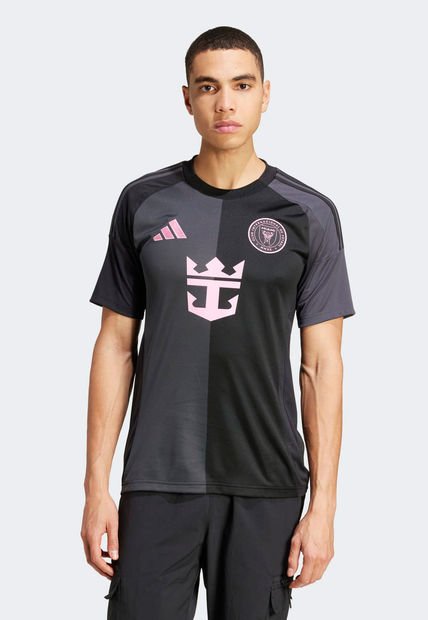 Camiseta Negro-Gris Oscuro-Rosa adidas Performance Visitante Messi Inter Miami CF 25/26