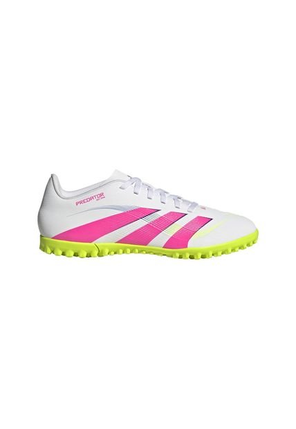 Adidas Performance Guayos Adidas Unisex Predator Club Pasto Sintético-Blanco-Rosado Guayos Adidas Unisex Predator Club Pasto Sintético-Blanco-Rosado