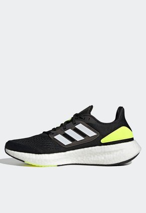 Tenis Running Negro-Blanco-Amarillo Neón adidas Performance Pureboost 22