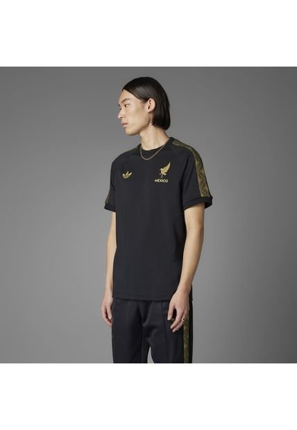 Adidas Performance Camiseta Adidas Hombre México - Negro-Dorado Camiseta Adidas Hombre México - Negro-Dorado