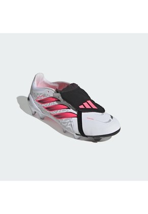 Guayos Fútbol Rosa Adidas Predator League Lengüeta Plegable Firme Blanco