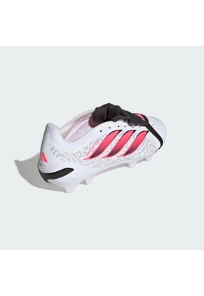 Guayos Fútbol Rosa Adidas Predator League Lengüeta Plegable Firme Blanco