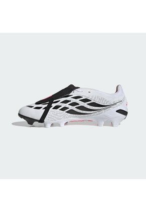 Guayos Fútbol Rosa Adidas Predator League Lengüeta Plegable Firme Blanco