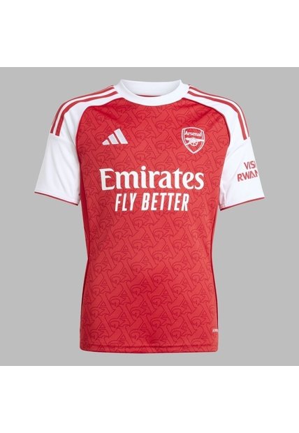 Camiseta Adidas Performance Niño Local Arsenal 25/26 - Rojo - Blanco - Fútbol | Uso Casual Y Entrenamiento