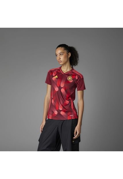 Adidas Performance Camiseta Adidas Mujer Visitante Alemania 25 (Equipo Femenino)-Rojo Camiseta Adidas Mujer Visitante Alemania 25 (Equipo Femenino)-Rojo