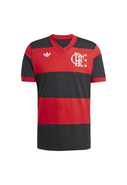 Adidas Performance Camiseta Adidas Hombre Local Del CR Flamengo 1981 - Rojo-Negro Camiseta Adidas Hombre Local Del CR Flamengo 1981 - Rojo-Negro