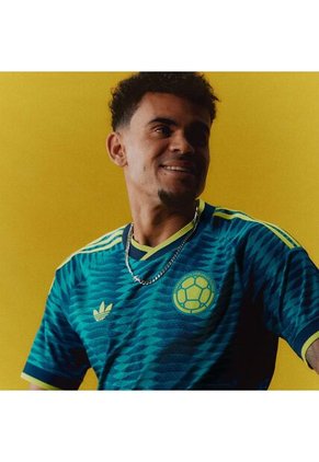 Camiseta Adidas Hombre Visitante Selección Colombia 26 Version Jugador  - Azul