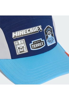 Gorra Azul Adidas Jockey Minecraft Gris