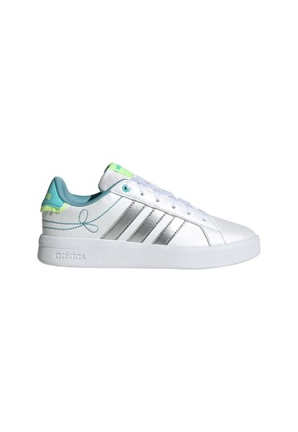 Tenis Rosado Adidas Grand Court 3.0 Niñas Blanco