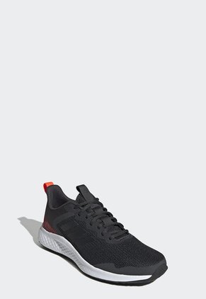 Tenis Running Negro-Coral-Blanco adidas Performance Fluidstreet