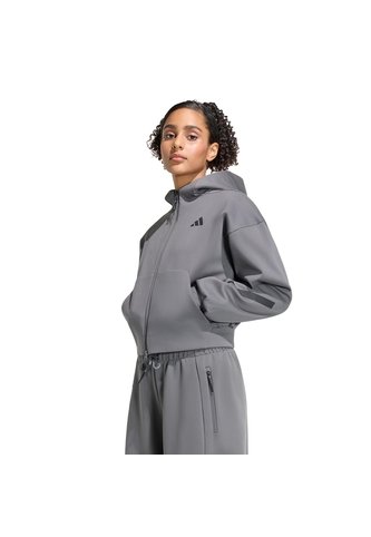 Buzos Y Súeteres Gris Adidas Buzo Corto Z.N.E. Cierre Frontal Gris adidas Performance