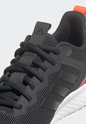Tenis Running Negro-Coral-Blanco adidas Performance Fluidstreet