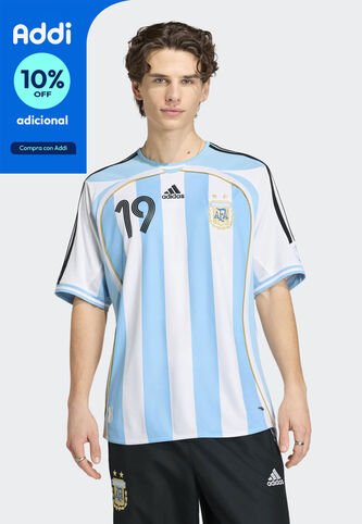 Camiseta adidas Performance Primera equipación de Argentina 2006 Messi Blanco adidas Performance