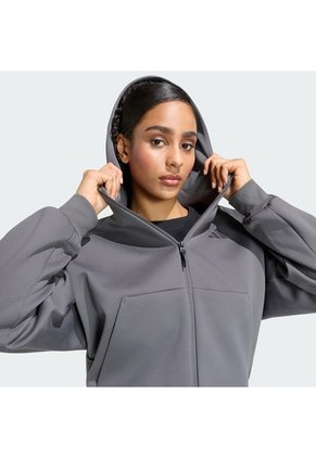 Buzos Y Súeteres Gris Adidas Buzo Corto Z.N.E. Cierre Frontal Gris