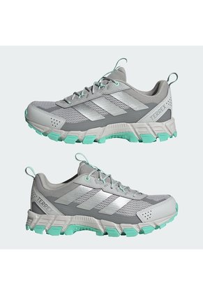 Tenis Plateado Adidas De Senderismo Terrex Rockadia Verde