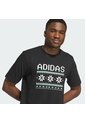 Camiseta Vinotinto Adidas Graphic Holiday Estampada Negro de adidas Performance