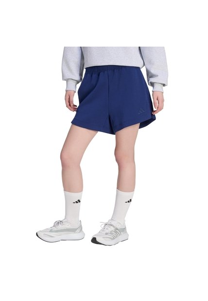 Shorts Beige Adidas Soft Lux Holgados Azul