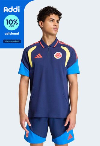Camiseta Polo adidas Performance Tiro Colombia 2026 Azul adidas Performance