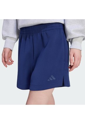 Shorts Beige Adidas Soft Lux Holgados Azul
