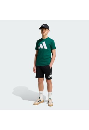 Camiseta Rojo Adidas Essentials Kids Verde