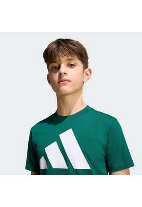Camiseta Rojo Adidas Essentials Kids Verde