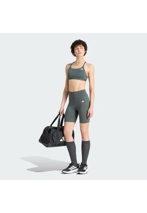 Pantalón Negro Adidas Licras Optimé Essentials Stash Con Bolsillo De 18 cm Gris
