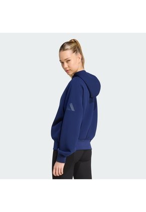 Buzos Y Súeteres Azul Adidas BUZO CON CAPUCHA SOFT LUX CIERRE Azul