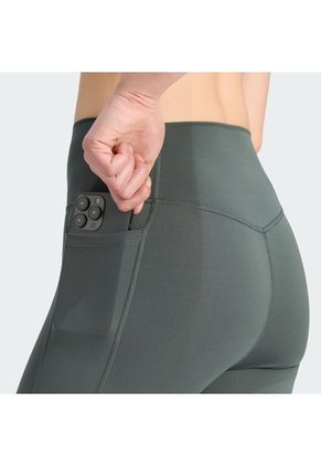 Pantalón Negro Adidas Licras Optimé Essentials Stash Con Bolsillo De 18 cm Gris