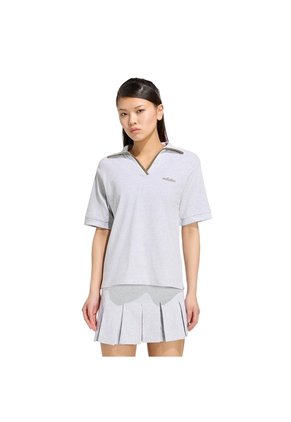Camiseta Vinotinto Adidas Polo Graphic Seasonal Essentials Colorpop Bordada Gris