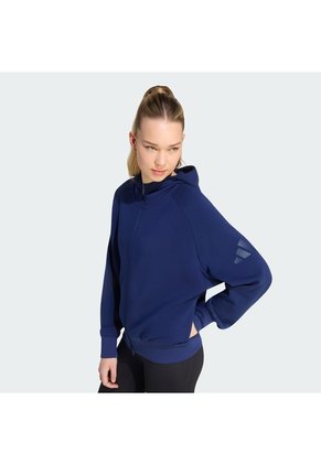Buzos Y Súeteres Azul Adidas BUZO CON CAPUCHA SOFT LUX CIERRE Azul