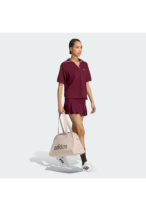 Camiseta Vinotinto Adidas Polo Graphic Seasonal Essentials Colorpop Bordada Rojo