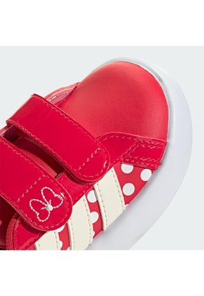 Tenis Blanco Adidas Grand Court Disney Minnie Mouse Bebé Rojo