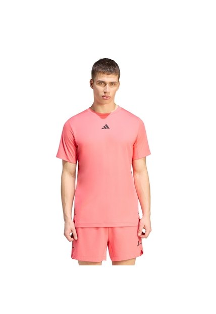 Camiseta Azul Adidas D4T PRIMELIFT 3 STRIPES Rosa