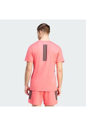 Camiseta Azul Adidas D4T PRIMELIFT 3 STRIPES Rosa